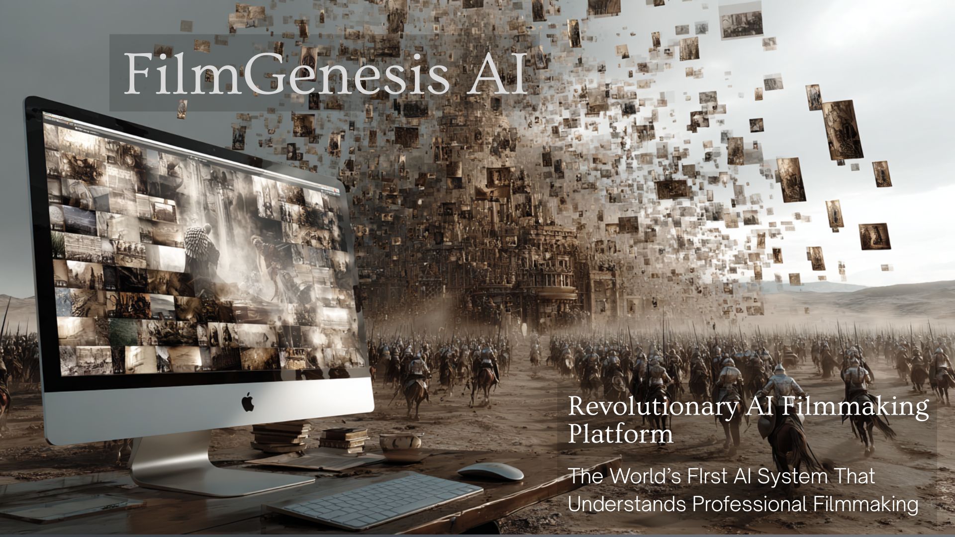 FilmGen AI pitch deck and investor materials cover design